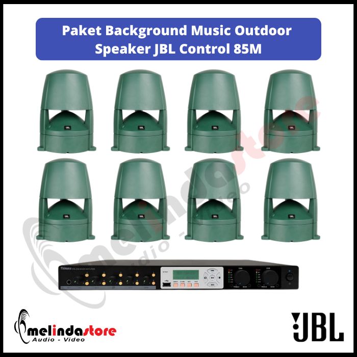 Paket Background Music Outdoor Taman Kolam Speaker JBL 85M | 8 Speaker